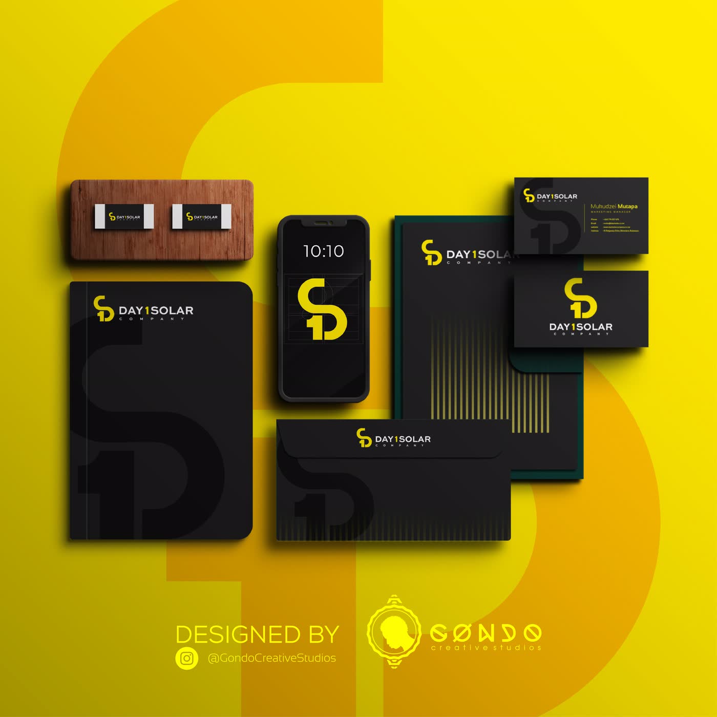 A solar company logo presentation