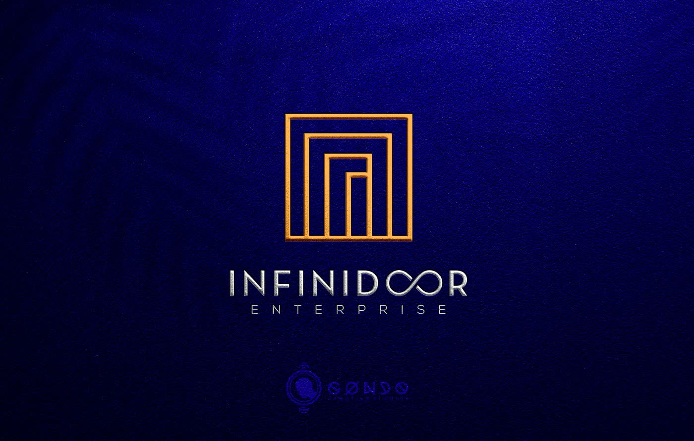 A premium door brand identity board
