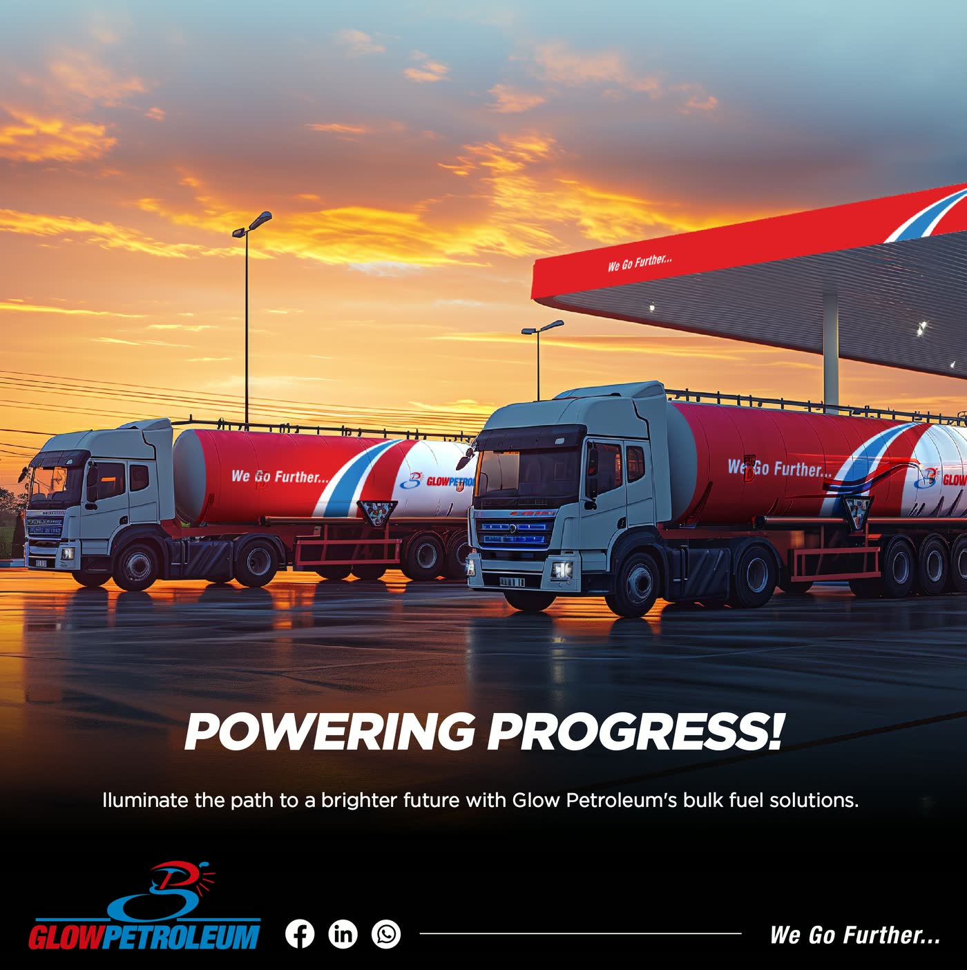 A fuel company social post