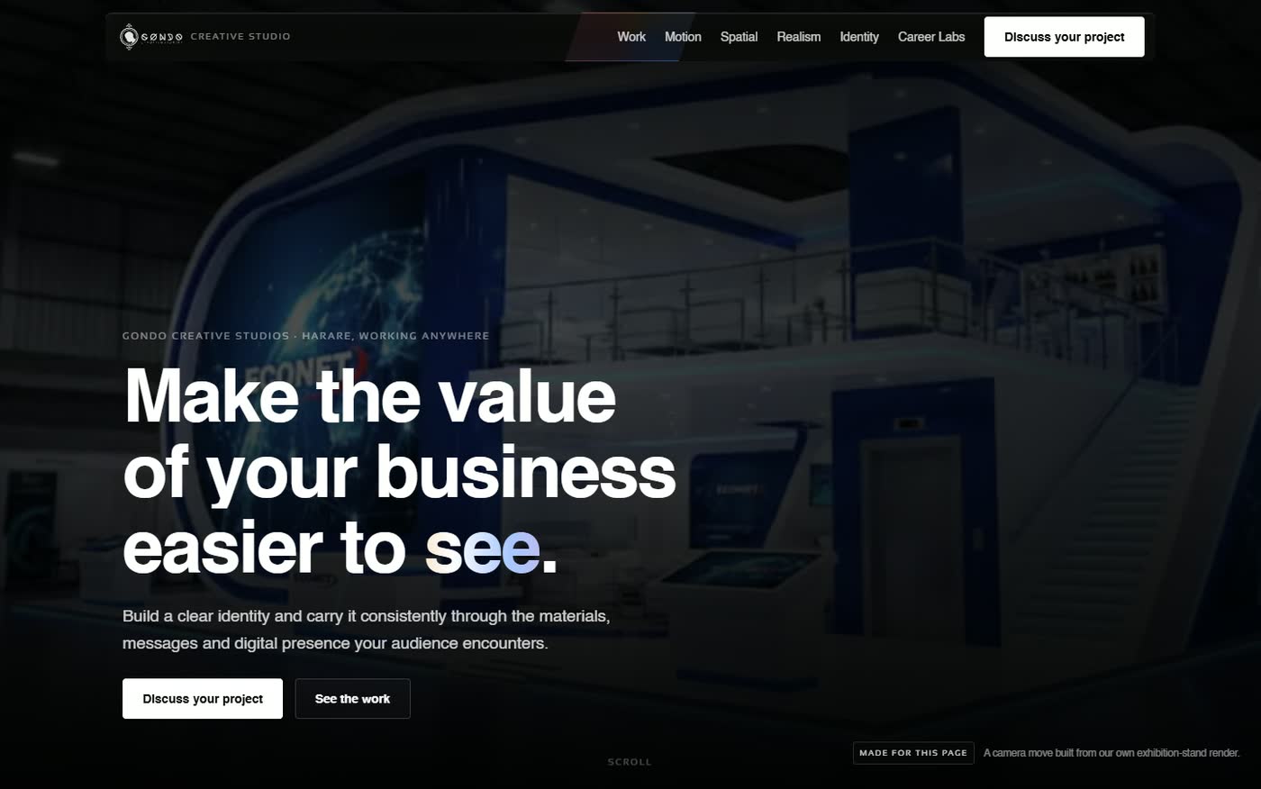 A capture of this website at desktop width